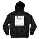 Flavor Flav Donald Trump is crazy tweet on a black hoodie from Tee Tweets