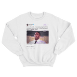 Joel Embiid crush said come back when you're an all star tweet on a white sweatshirt from Tee Tweets