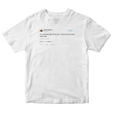 Kanye West I love me so much right now tweet on a white t-shirt from Tee Tweets