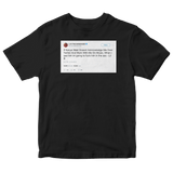 Lil B threatening Kanye West on Twitter tweet on a black t-shirt from Tee Tweets