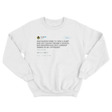 Lil Jon stuck behind a school bus needing to take dump tweet on a white sweater from Tee Tweets