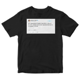 Stephen Colbert RIP Republican healthcare bill tweet on a black t-shirt from Tee Tweets