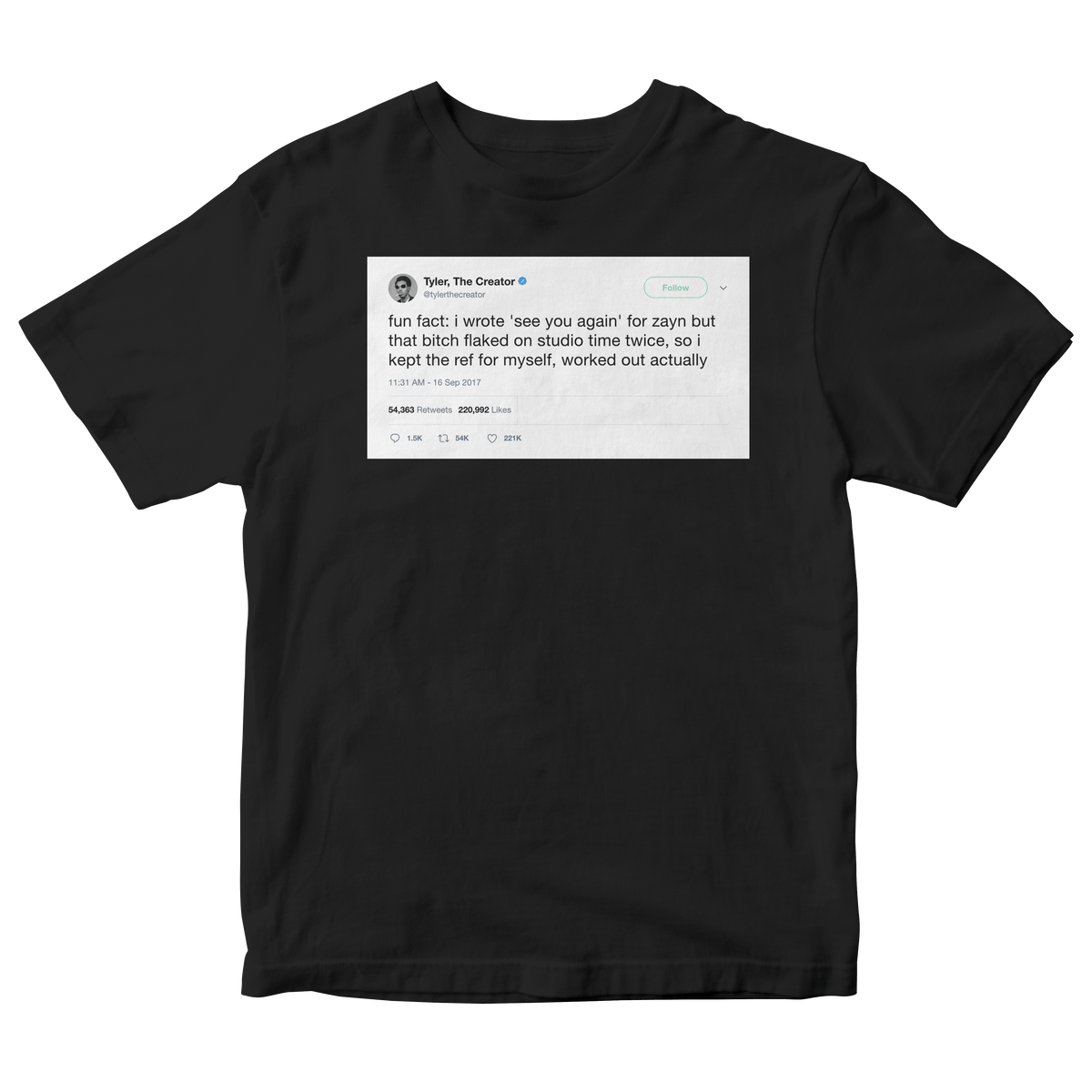 Tyler the creator Tシャツ M BLACK 'OTTG' Tyler the creator Tシャツ L BLACK 'OTTG' - メルカリ