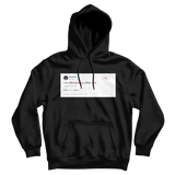 50 Cent I am Burger King coffee tweet on a black hoodie from Tee Tweets