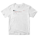 50 Cent I am Burger King coffee tweet on a white t-shirt from Tee Tweets