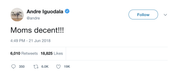 Andre Iguodala Luka Doncic mom is decent tweet from Tee Tweets