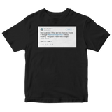 Anna Kendrick Batman and Superman should kiss tweet on a black t-shirt from Tee Tweets