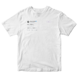 Ariana Grande but I love you tweet on a white t-shirt from Tee Tweets