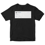 Ariana Grande love u tweet on a black t-shirt from Tee Tweets