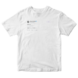 Ariana Grande love u tweet on a white t-shirt from Tee Tweets