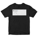 Ariana Grande love u the most tweet on a black t-shirt from Tee Tweets