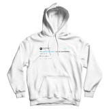 Aubrey Plaza Yo Barack Obama come over tweet on a white hoodie from Tee Tweets