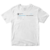 Aubrey Plaza Yo Barack Obama come over tweet on a white t-shirt from Tee Tweets