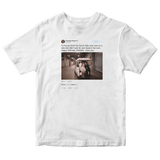 Barack Obama happy birthday Michelle tweet on a white t-shirt from Tee Tweets