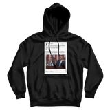 Barack Obama interrupting Joe Biden tweet on a black hoodie from Tee Tweets