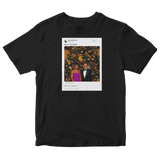 Barack Obama Merry Christmas tweet on a black t-shirt from Tee Tweets