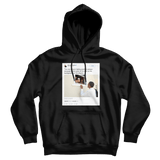 Barack Obama no one is born hating skin color tweet on a black hoodie from Tee Tweets