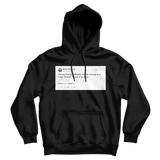 Bernie Sanders Donald Trump is an idiot tweet on a black hoodie from Tee Tweets