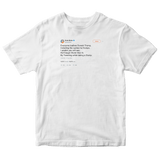 Bette Midler Donald Dump poem tweet on a white t-shirt from Tee Tweets