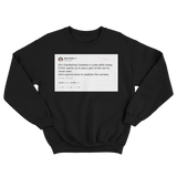 Bette Midler Kim Kardashian swallow the camera nude tweet on black crewneck sweater from Tee Tweets