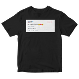 Cher my t-shirt is gone tweet on a black t-shirt from Tee Tweets