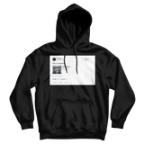 Donald Glover this is America tweet on a black hoodie from Tee Tweets