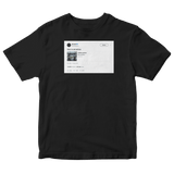 Donald Glover this is America tweet on a black t-shirt from Tee Tweets