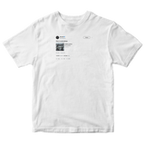 Donald Glover this is America tweet on a white t-shirt from Tee Tweets