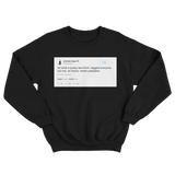 Chrissy Teigen tagged everyone but me an honor Mr. President tweet black sweater from Tee Tweets