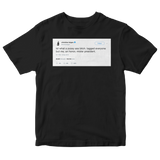 Chrissy Teigen tagged everyone but me an honor Mr. President tweet on black t-shirt from Tee Tweets
