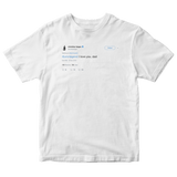 Chrissy Teigen I love you dad to John Legend tweet on a white t-shirt from Tee Tweets
