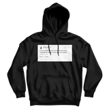 Chrissy Teigen love impractical jokers show tweet on a black hoodie from Tee Tweets