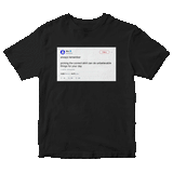 Customize and create your own Twitter tweet top on a black t-shirt from Tee Tweets