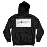 Donald Trump Hillary Clinton beat Crazy Bernie tweet on a black hoodie from Tee Tweets