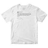 Donald Trump Hillary Clinton beat Crazy Bernie tweet on a white t-shirt from Tee Tweets