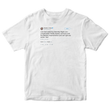 Donald Trump says Saturday Night Live is unwatchable tweet on a white t-shirt from Tee Tweets