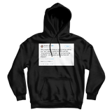 Donald Trump calling Kim Jong-Un short and fat tweet on a black hoodie from Tee Tweets