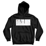 Donald Trump Space Force all the way tweet on a black hoodie from Tee Tweets