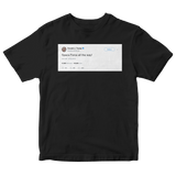 Donald Trump Space Force all the way tweet on a black t-shirt from Tee Tweets