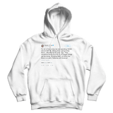 Donald Trump Mars is a part of the moon tweet on a white hoodie from Tee Tweets