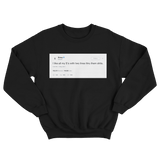 Drake how I like my S tweet on a black crewneck sweater from Tee Tweets