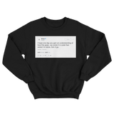 Drake wrote it in code then wrote it on stone suh it go tweet on a black sweatshirt from Tee Tweets