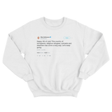 Ellen DeGeneres happy 4th of July white tweet sweater from Tee Tweets