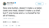 Elon Musk horse effer tweet from Tee Tweets