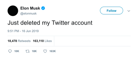 Elon Musk just deleted my Twitter tweet from Tee Tweets
