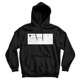 Elon Musk the coronavirus panic is dumb tweet on a black hoodie from Tee Tweets