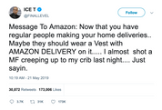 Ice T almost shot Amazon delivery person tweet from Tee Tweets