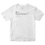 Ice T don't take it personal tweet on a white t-shirt from Tee Tweets