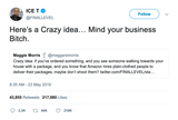 Ice T mind your business tweet from Tee Tweets