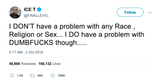 Ice T no problems with people tweet from Tee Tweets